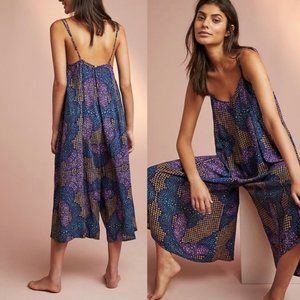 ANTHROPOLOGIE Floreat Daphne Flowy Sleep Jumpsuit